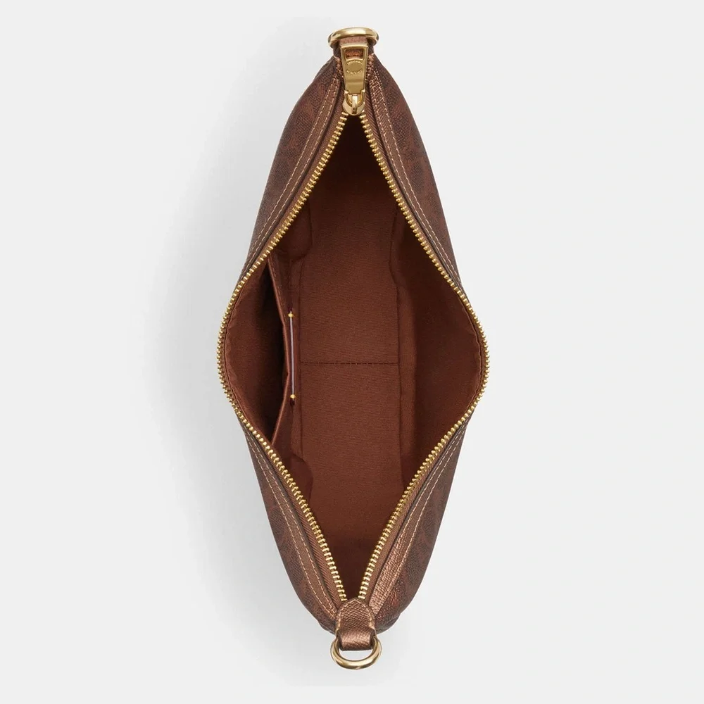 Coach Aria Shoulder Bag In Signature Canvas CCL27 Brown/Copper NWT